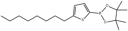 5-n-Octylthiophene-2-boronic acid pinacol ester 结构式