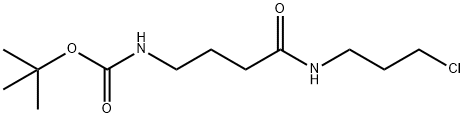 叔-丁基 (4-((3-氯丙基)氨基)-4-氧亚基丁基)氨基甲酯 结构式