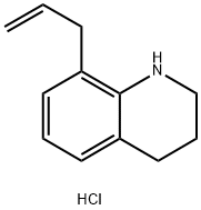 8-allyl-1,2,3,4-tetrahydroquinoline hydrochloride 结构式