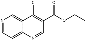 4-氯-1,6-萘啶-3-羧酸乙酯 结构式