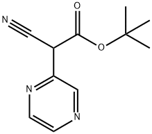 2-氰基-2-(吡嗪-2-基)乙酸叔丁酯 结构式