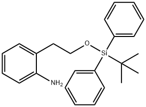 2-(2-(tert-butyldiphenylsilyloxy)ethyl)aniline 结构式