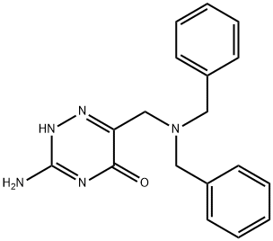 3-氨基-6-((二苄基氨基)甲基)-1,2,4-噻嗪-5(2H)-酮 结构式