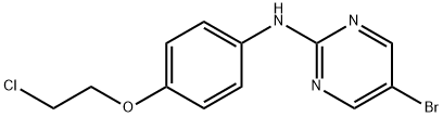 5-bromo-N-(4-(2-chloroethoxy)phenyl)pyrimidin-2-amine 结构式