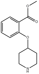 methyl 2-(piperidin-4-yloxy)benzoate 结构式