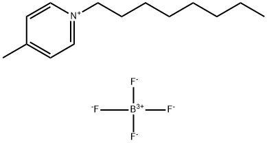 N-辛基 -4-甲基吡啶四氟硼酸盐 结构式