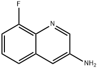 8-氟喹啉-3-胺 结构式