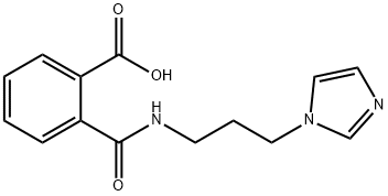 2-((3-(1H-imidazol-1-yl)propyl)carbamoyl)benzoic acid 结构式