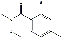 2-溴-N-甲氧基-N,4-二甲基苯甲AMIDE 结构式