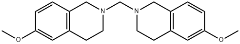 双(6-甲氧基-3,4-二氢异喹啉-2(1H) - 基)甲烷 结构式