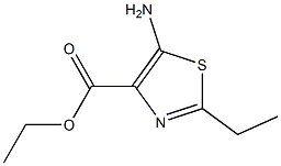 5-氨基-2-乙基噻唑-4-羧酸乙酯 结构式