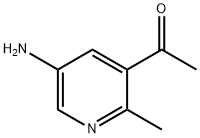 1-(5-氨基-2-甲基吡啶-3-基)乙烷-1-酮 结构式