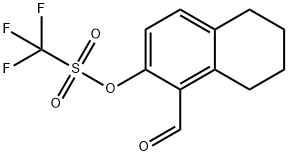 1-formyl- 5,6,7,8-tetrahydronaphthalen-2-yl trifluoromethanesulfonate 结构式