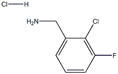 (2-氯-3-氟苯基)甲胺盐酸盐 结构式