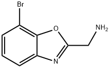 7-溴苯并噁唑-2-甲胺 结构式