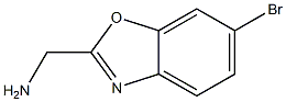 6-溴苯并噁唑-2-甲胺 结构式