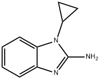 1-环丙基-2-氨基苯并咪唑 结构式