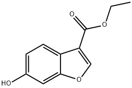 6-羟基苯并呋喃-3-羧酸乙酯 结构式