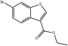 乙基 6-溴-1-苯并噻吩-3-甲酸基酯 结构式