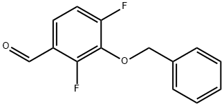 3-苄氧基-2,4-二氟苯甲醛 结构式