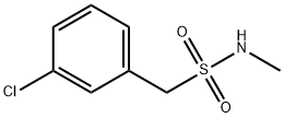 1-(3-氯苯基)-N- 甲基甲磺酰胺 结构式