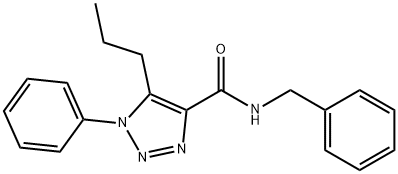 N-benzyl-1-phenyl-5-propyl-1H-1,2,3-triazole-4-carboxamide 结构式