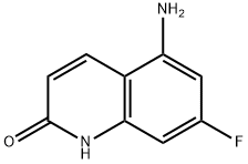 5-氨基-7-氟喹啉-2(1H)-酮 结构式