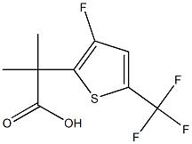 3-fluoro-a,a-dimethyl-5-(trifluoromethyl)-2-Thiopheneacetic acid 结构式