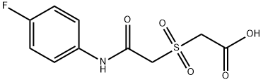 2-((2-((4-fluorophenyl)amino)-2-oxoethyl)sulfonyl)acetic acid 结构式