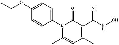 1-(4-ethoxyphenyl)-N'-hydroxy-4,6-dimethyl-2-oxo-1,2-dihydropyridine-3-carboximidamide 结构式