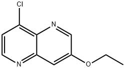 8-氯-3-乙氧基-1,5-萘啶 结构式