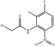 2-氯-N-(2-甲基-3-氟-6-硝基苯基)乙酰胺 结构式