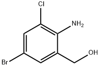(2-amino-5-bromo-3-chlorophenyl)methanol 结构式