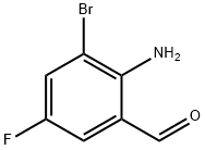 2-氨基-3-溴-5-氟苯甲醛 结构式
