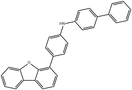 N-4-(9-苯基芴)-9-苯基联苯-4-胺 结构式