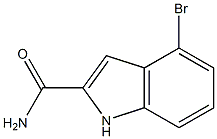 4-溴-1H-吲哚-2-甲酰胺 结构式