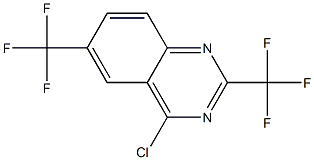 4-氯-2,6-双(三氟甲基)喹唑啉 结构式