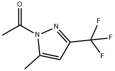 1-(5-甲基-3-(三氟甲基)-1H-吡唑-1-基)乙烷-1-酮 结构式