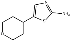 5-(四氢-2H-吡喃-4-基)噻唑-2-胺 结构式