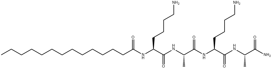 肉豆蔻酰四肽-12 结构式