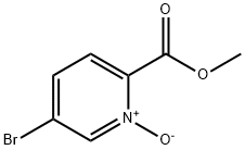 5-bromo-2-(methoxycarbonyl)pyridine 1-oxide 结构式