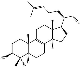 3-羟基羊毛甾-8,24-二烯-21-醛 结构式