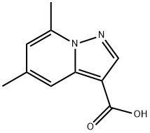 5,7-Dimethylpyrazolo[1,5-a]pyridine-3-carboxylic acid 结构式