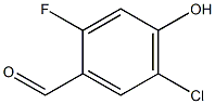 5-氯-2-氟-4-羟基苯甲醛 结构式