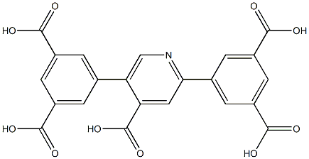 2,6-双(3,5-二羧基苯基)吡啶-4-甲酸 结构式