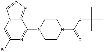 tert-butyl 4-(6-bromoimidazo[1,2-a]pyrazin-8-yl)piperazine-1-carboxylate 结构式