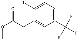 Methyl 2-iodo-5-(trifluoromethyl)phenylacetate 结构式