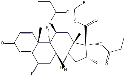 丙酸氟替卡松杂质G 结构式