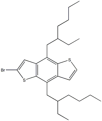 2-溴-4,8-双(2-乙基己氧基)苯并 [1,2-B,4,5-B2]-二-噻吩 结构式