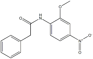 N-(2-METHOXY-4-NITROPHENYL)-2-PHENYLACETAMIDE 结构式